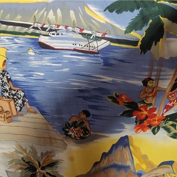Rey Spooner Luau Hawaiian Short Sleeve Shirt Size XL Rayon tropical Cruisewear - Picture 5 of 12